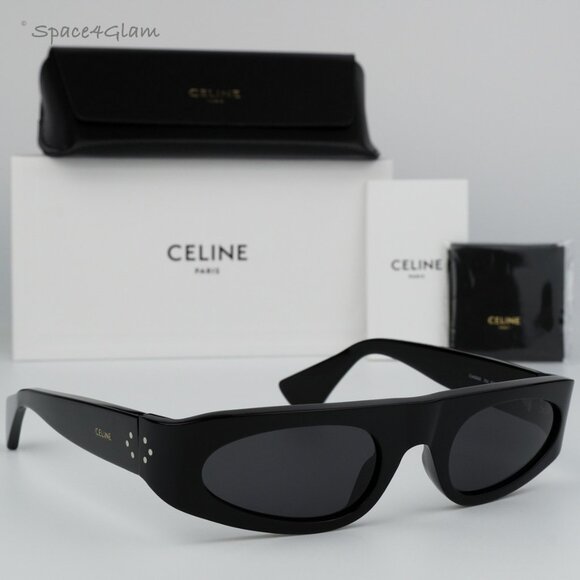 Celine Accessories - BRAND NEW Celine CL40260I 01A Black Dark Grey  Cat Eye Unisex Sunglasses
